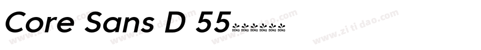 Core Sans D 55字体转换
